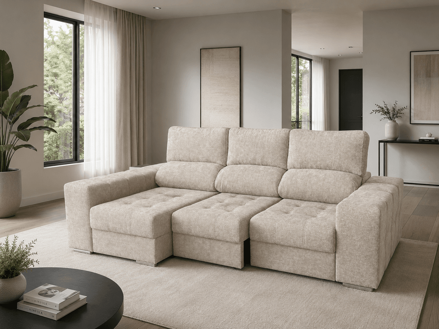 Chaise Longue Braga - Bege