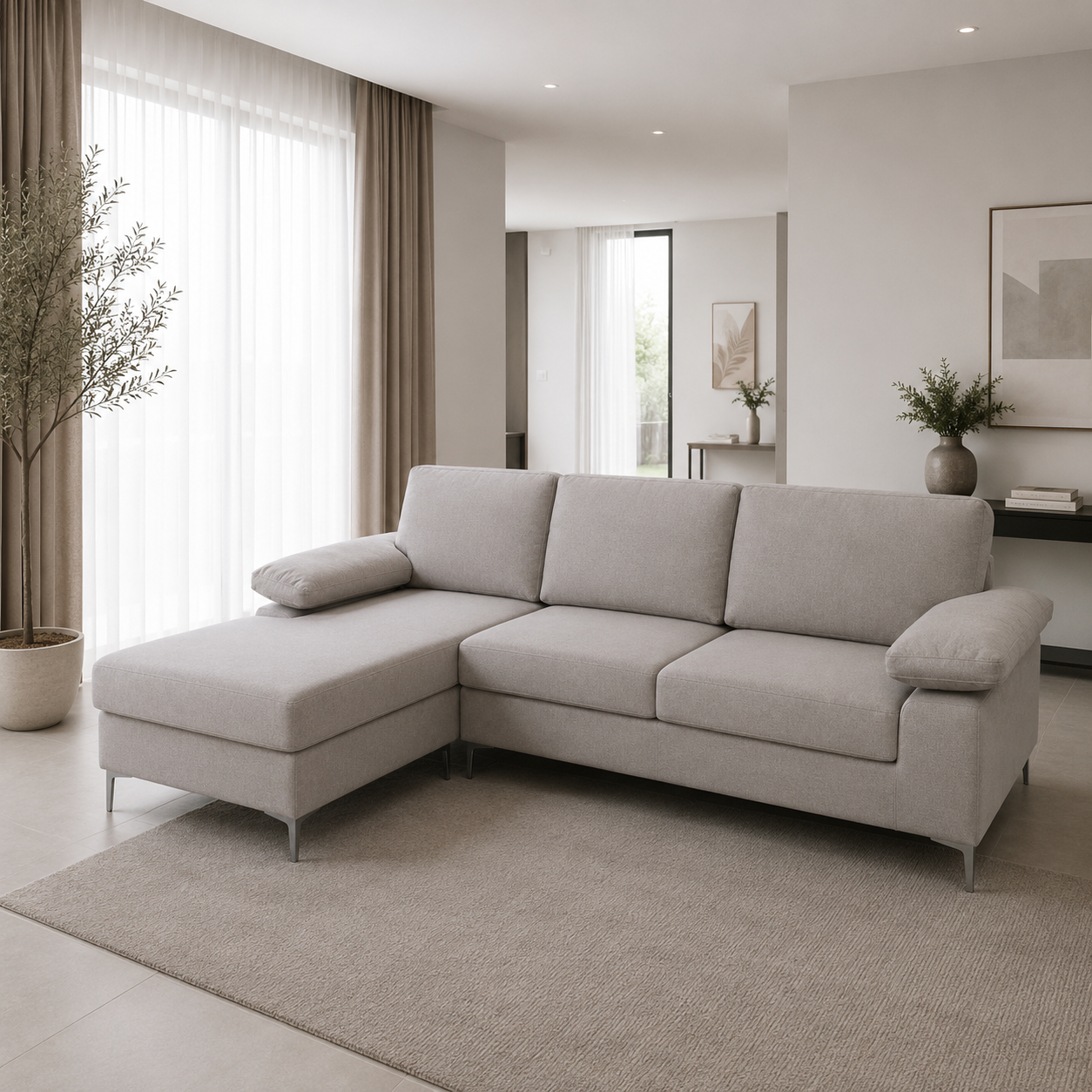 Chaise Longue Barcelos - Bege