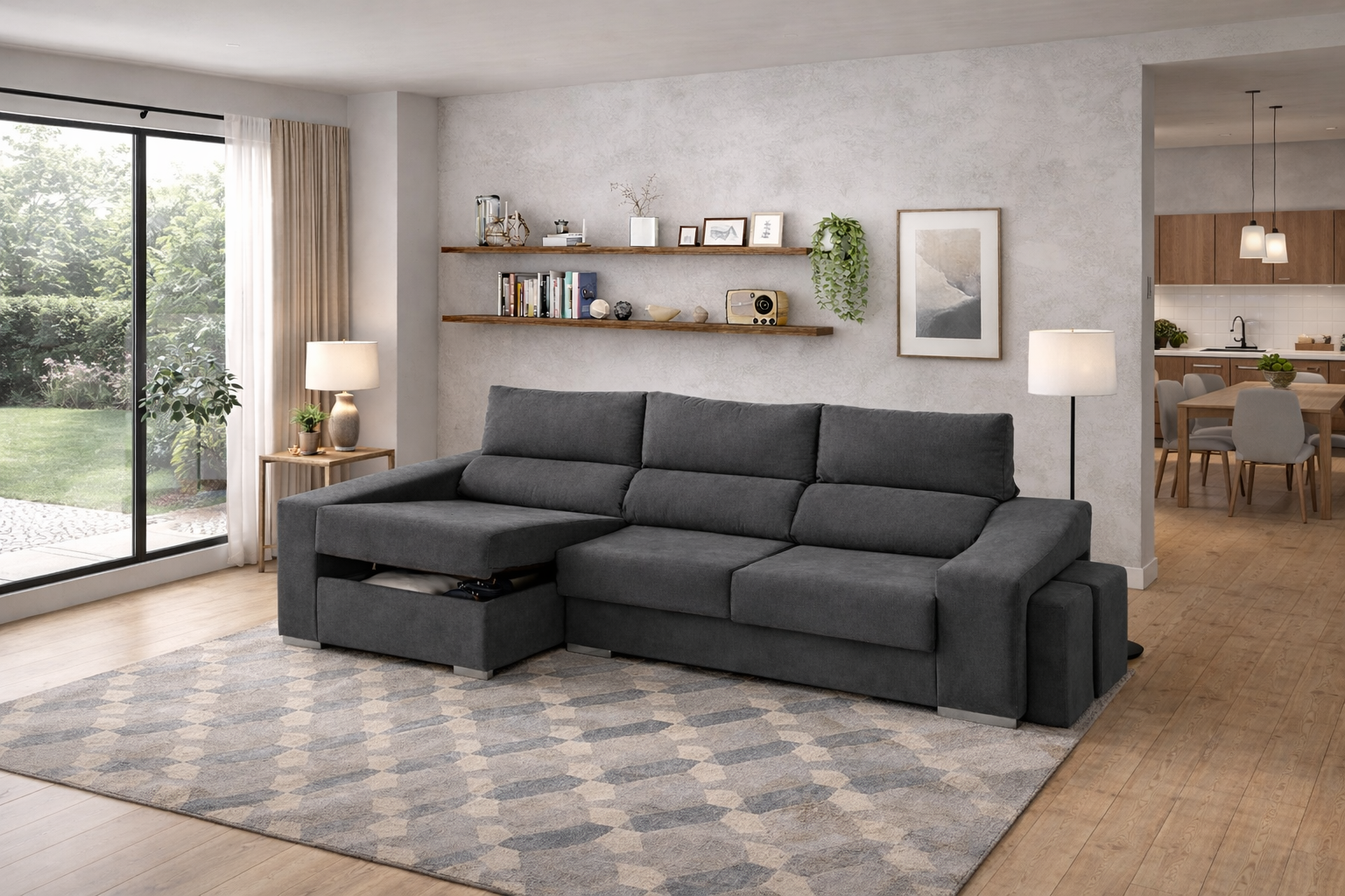 Chaise Longue Luana - Preto