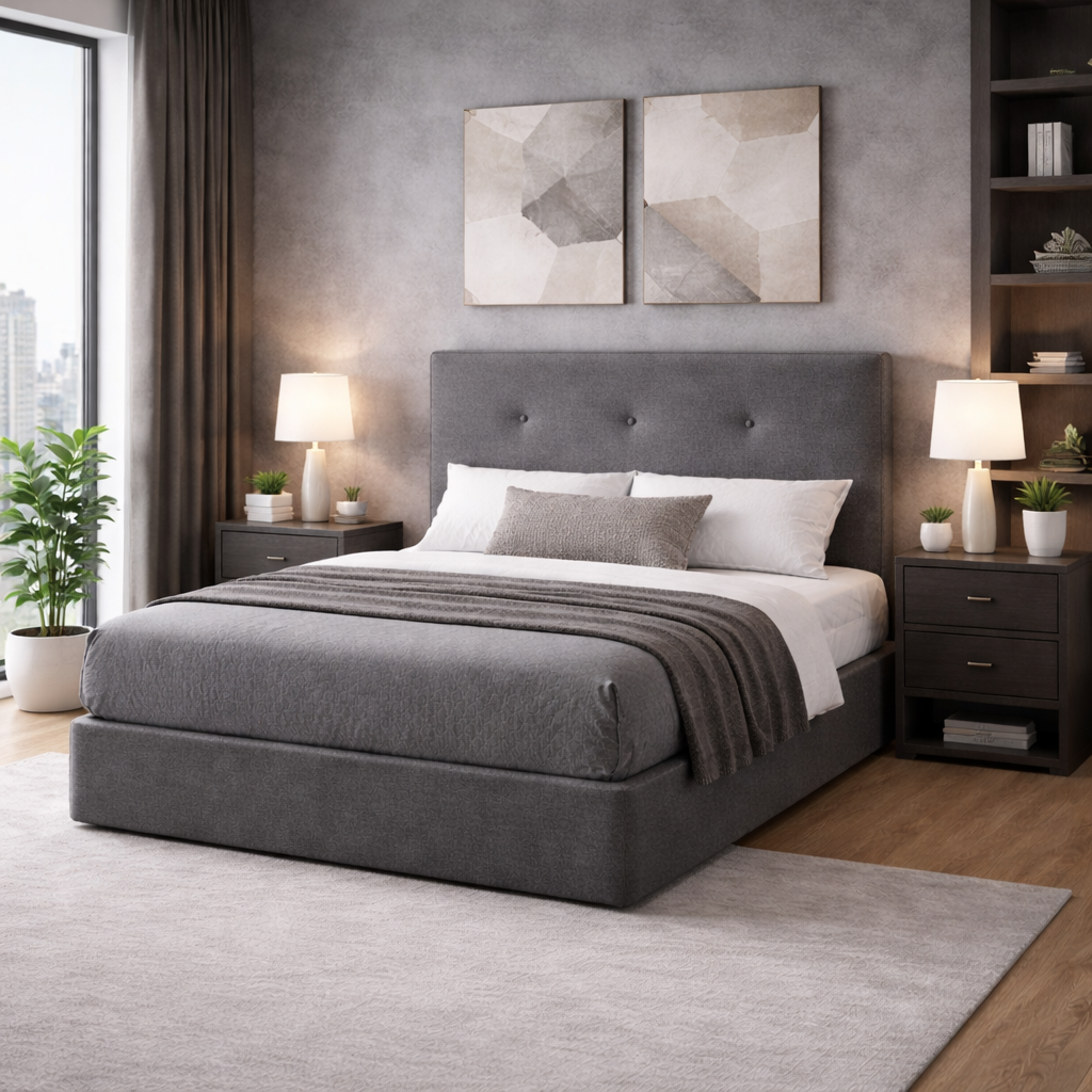 Pack Cama Flavi - Cinza Escuro