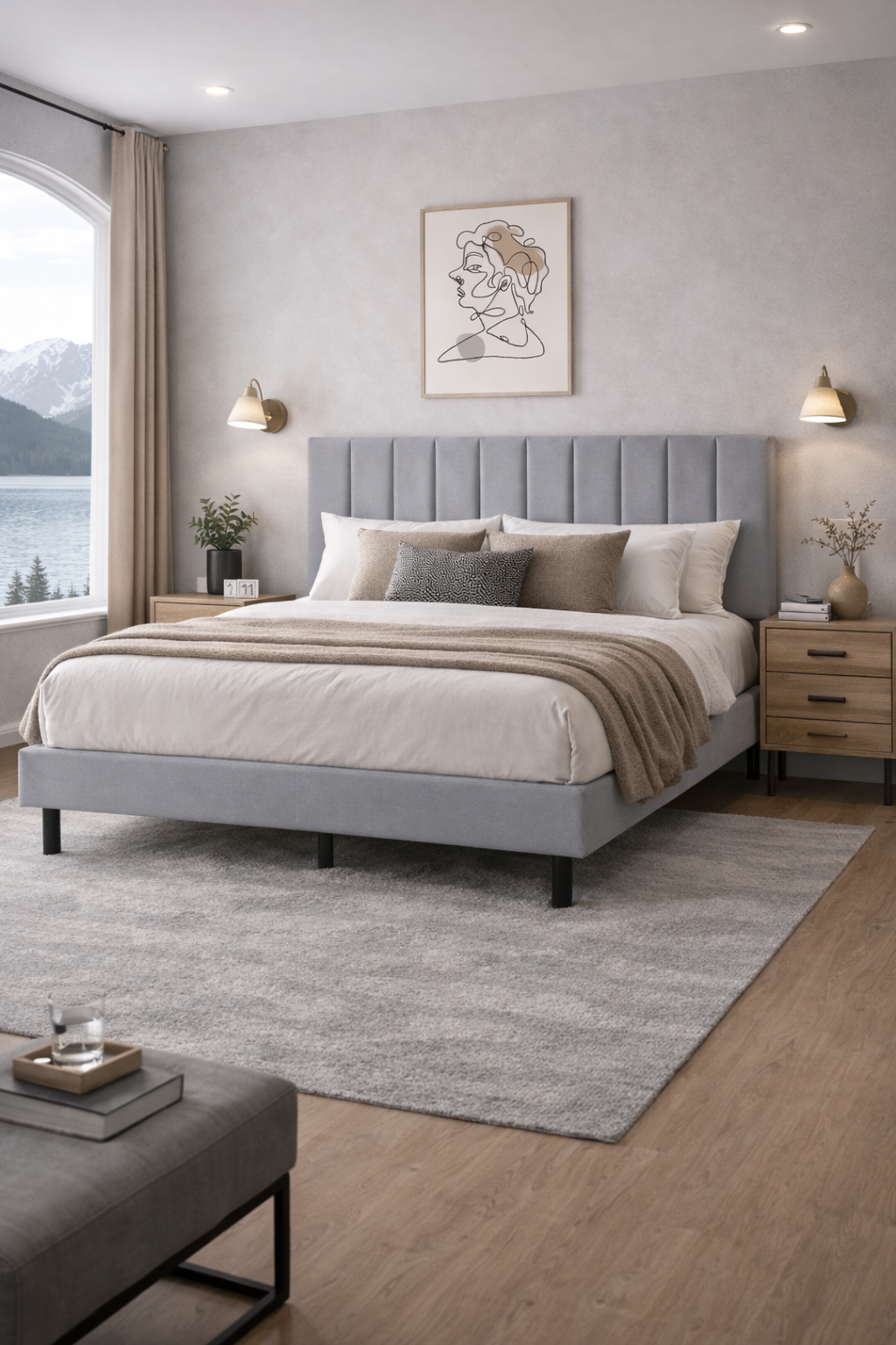 Pack Cama Mali - Cinza